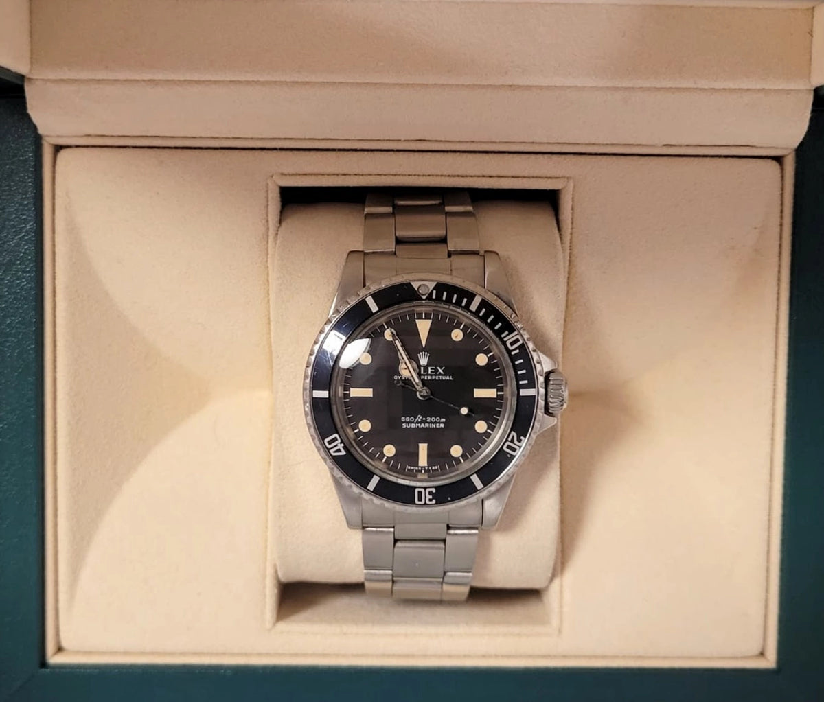 1978 Rolex Submariner 5513 Black Matte Dial SS Oyster No Papers 40mm