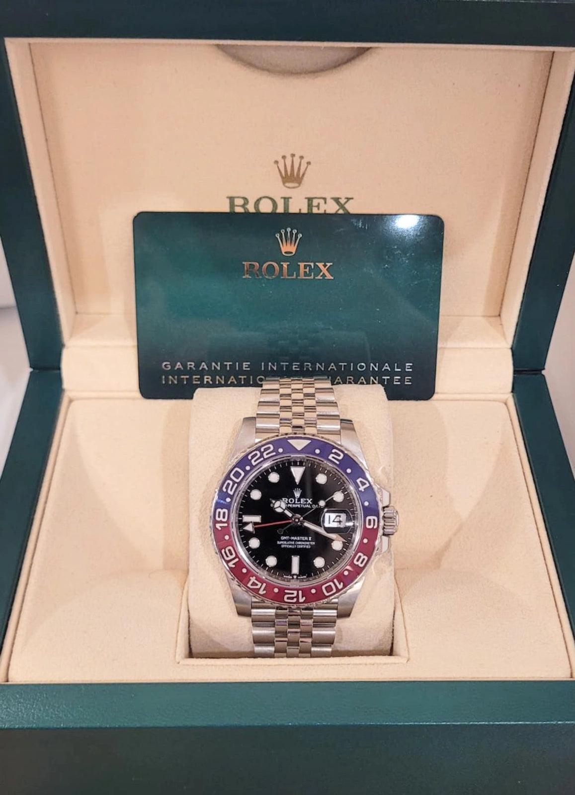 2021 Rolex Pepsi GMT-Master 126710BLRO Black Dial SS Jubilee With Papers 40mm