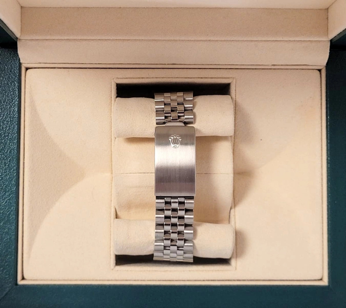1985 Rolex Datejust 16014 White Roman Dial SS Jubilee No Papers 36mm