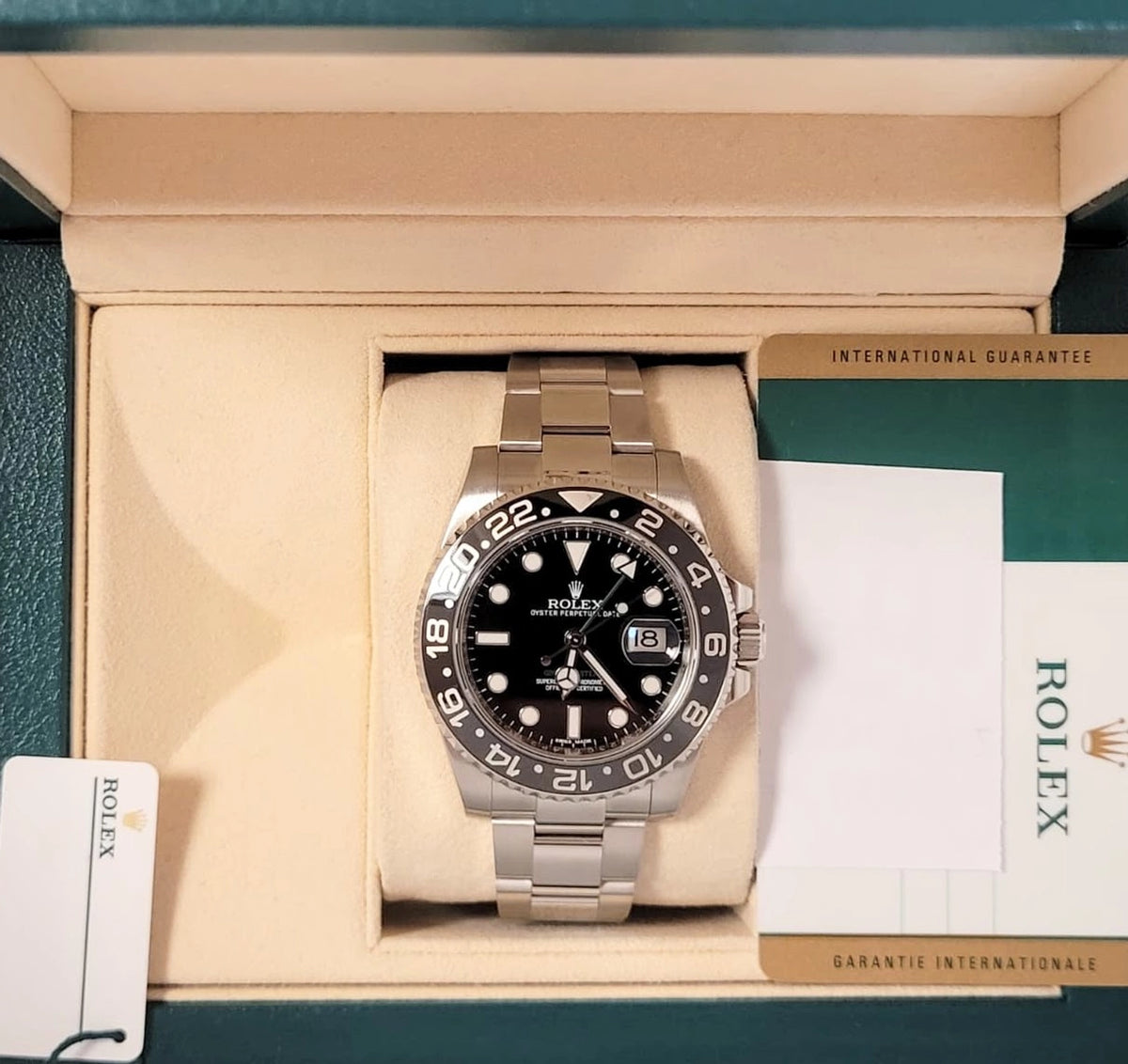 2016 Rolex GMT-Master II 116710 Black Dial SS Oyster With Papers 40mm