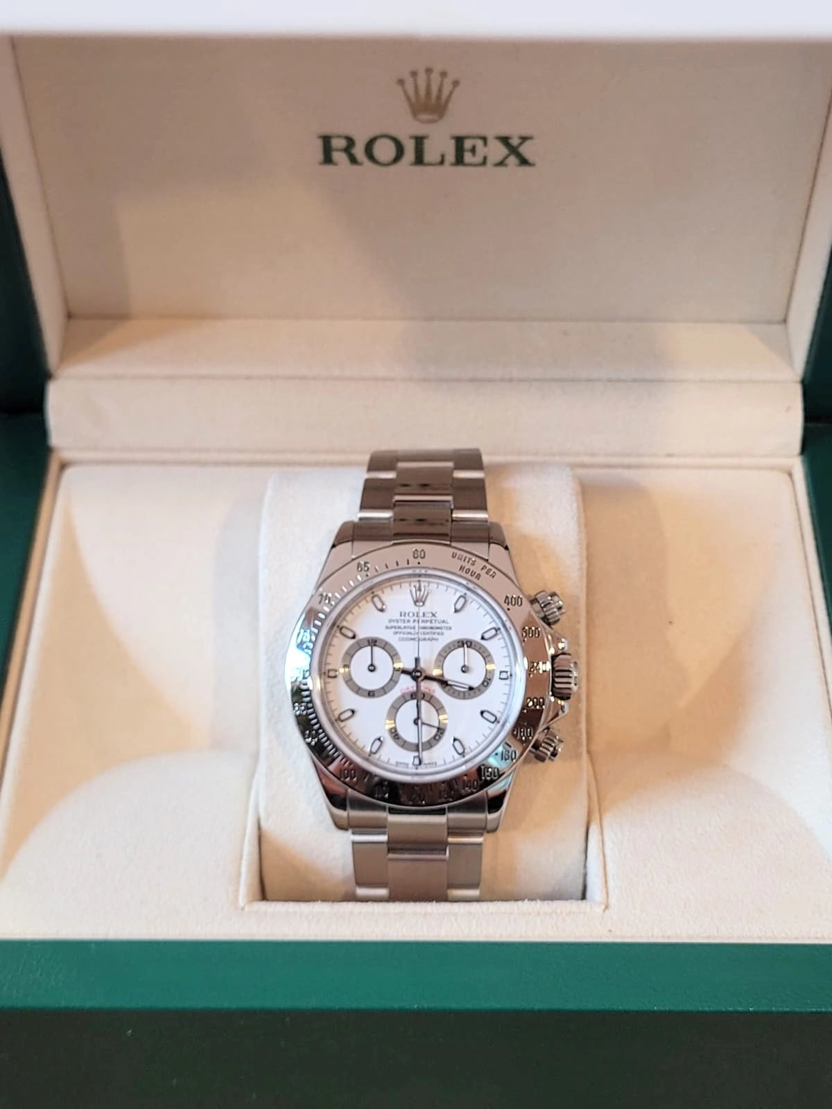 2004 Rolex Daytona 116520 White Dial SS Oyster No Papers 40mm