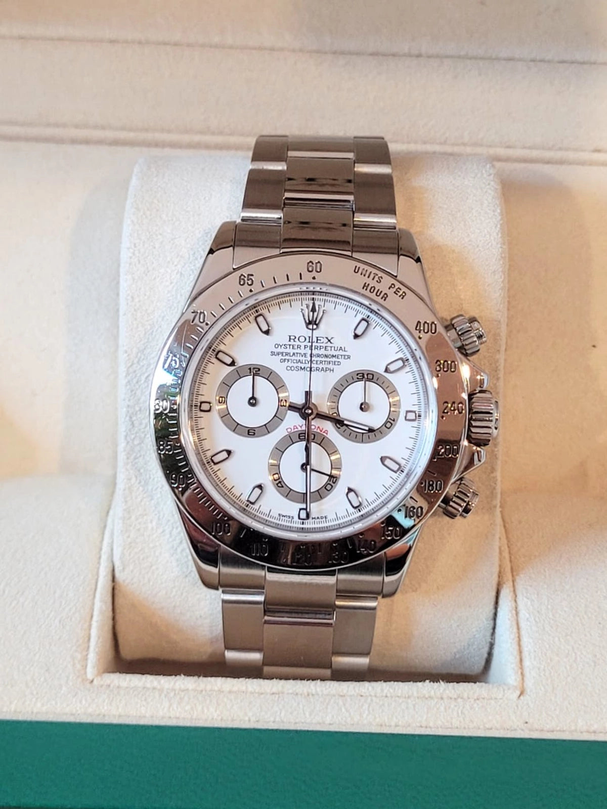 2004 Rolex Daytona 116520 White Dial SS Oyster No Papers 40mm