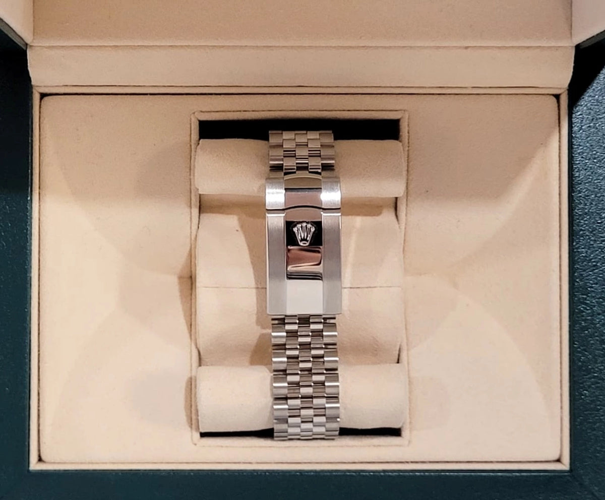 2025 Rolex Datejust 126300 White Roman Dial SS Jubilee With Papers 41mm
