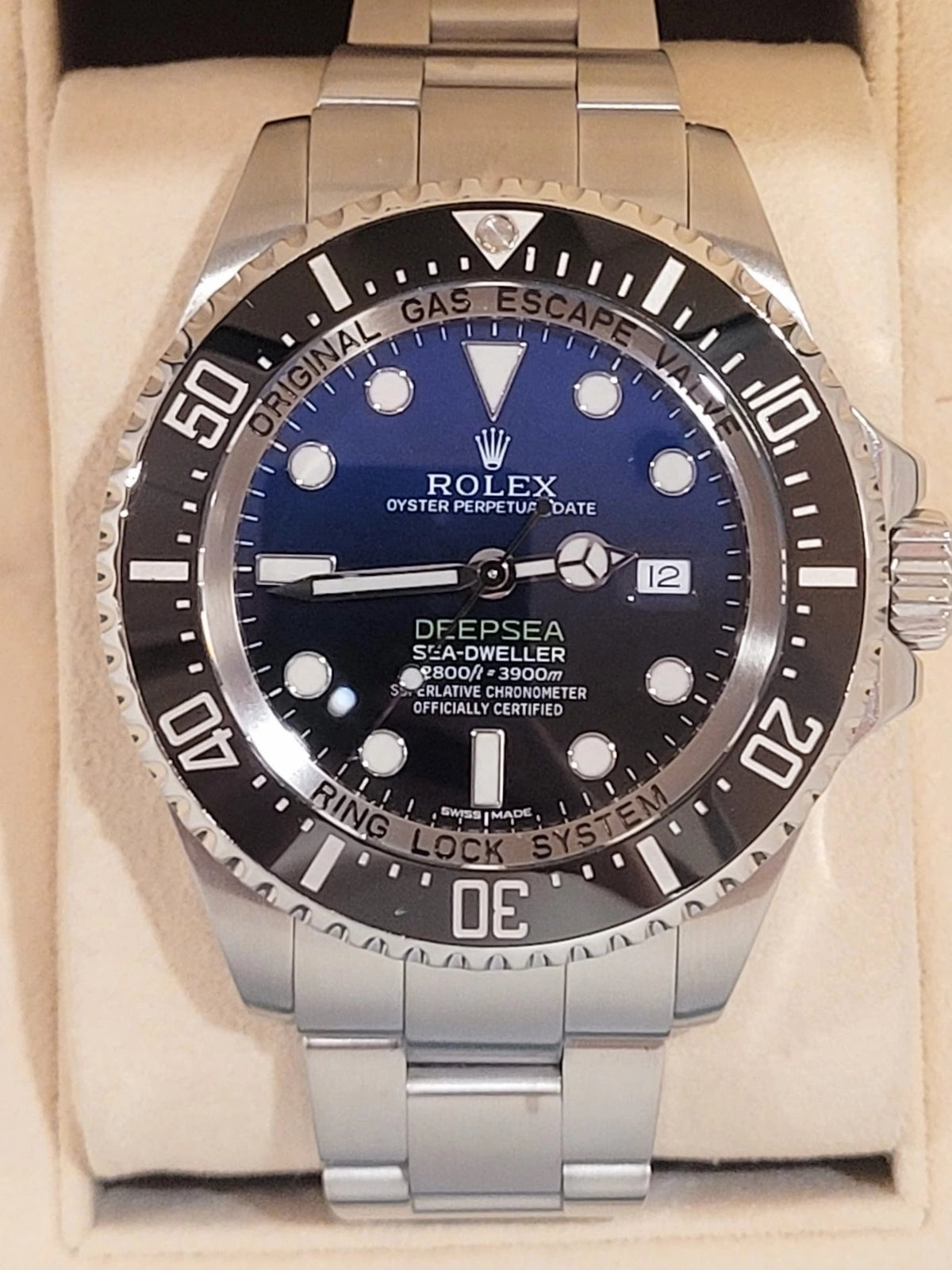 2017 Rolex Deepsea James Cameron 116660 Black Blue Dial SS Oyster No Papers 44mm