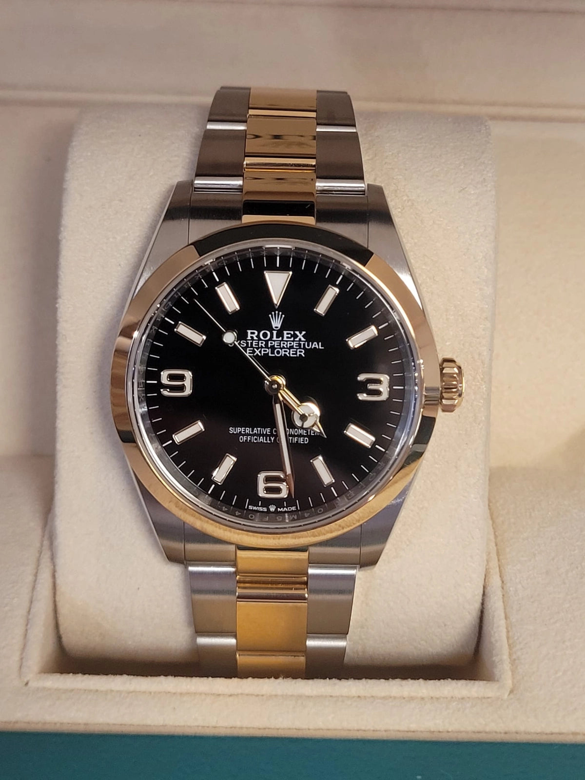 2024 Rolex Explorer 124273 Black Dial TT Oyster With Papers 36mm