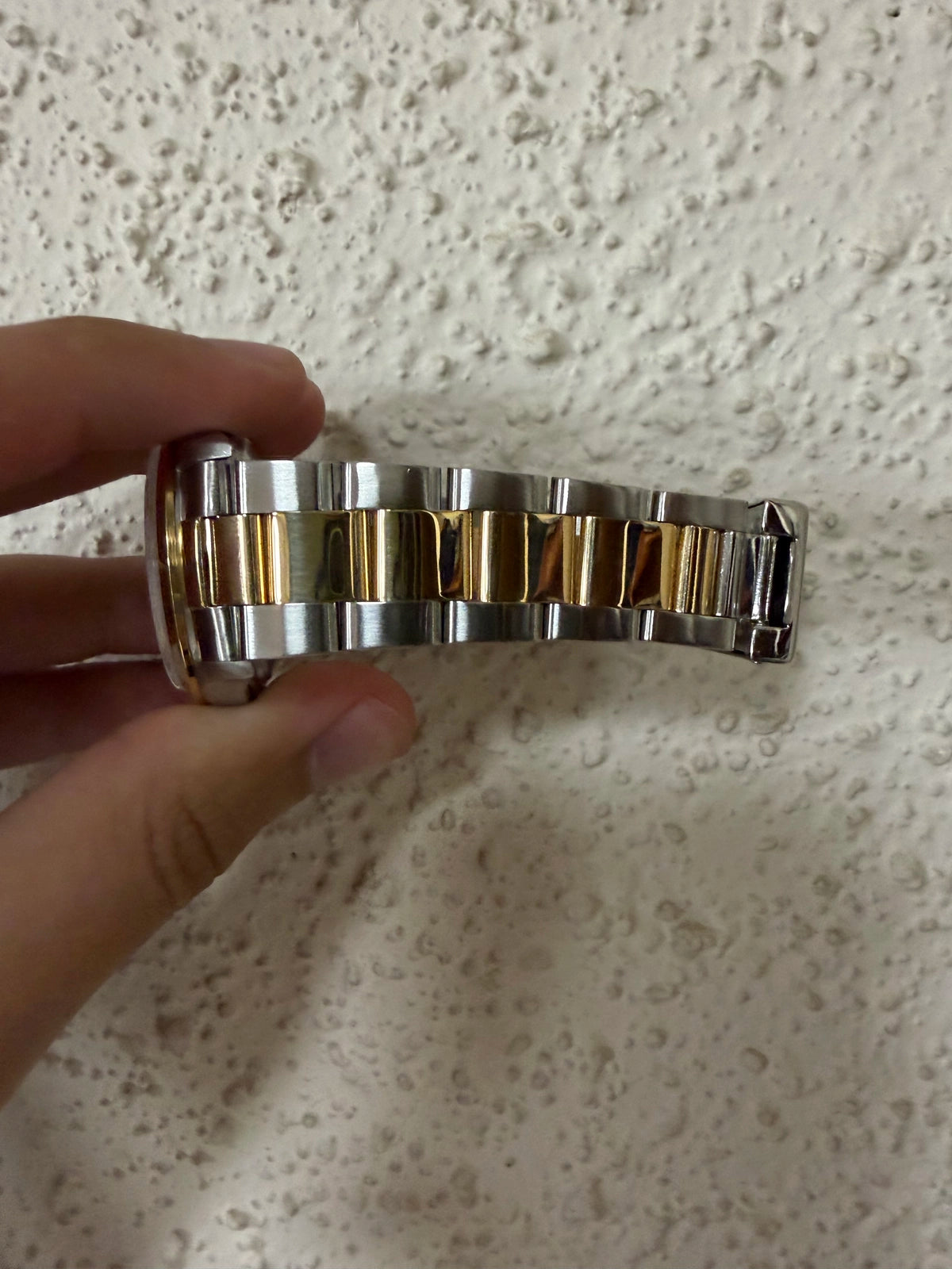 Rolex Datejust 16203 Champagne Stick Dial TT 18kt Oyster With Open Papers 36mm