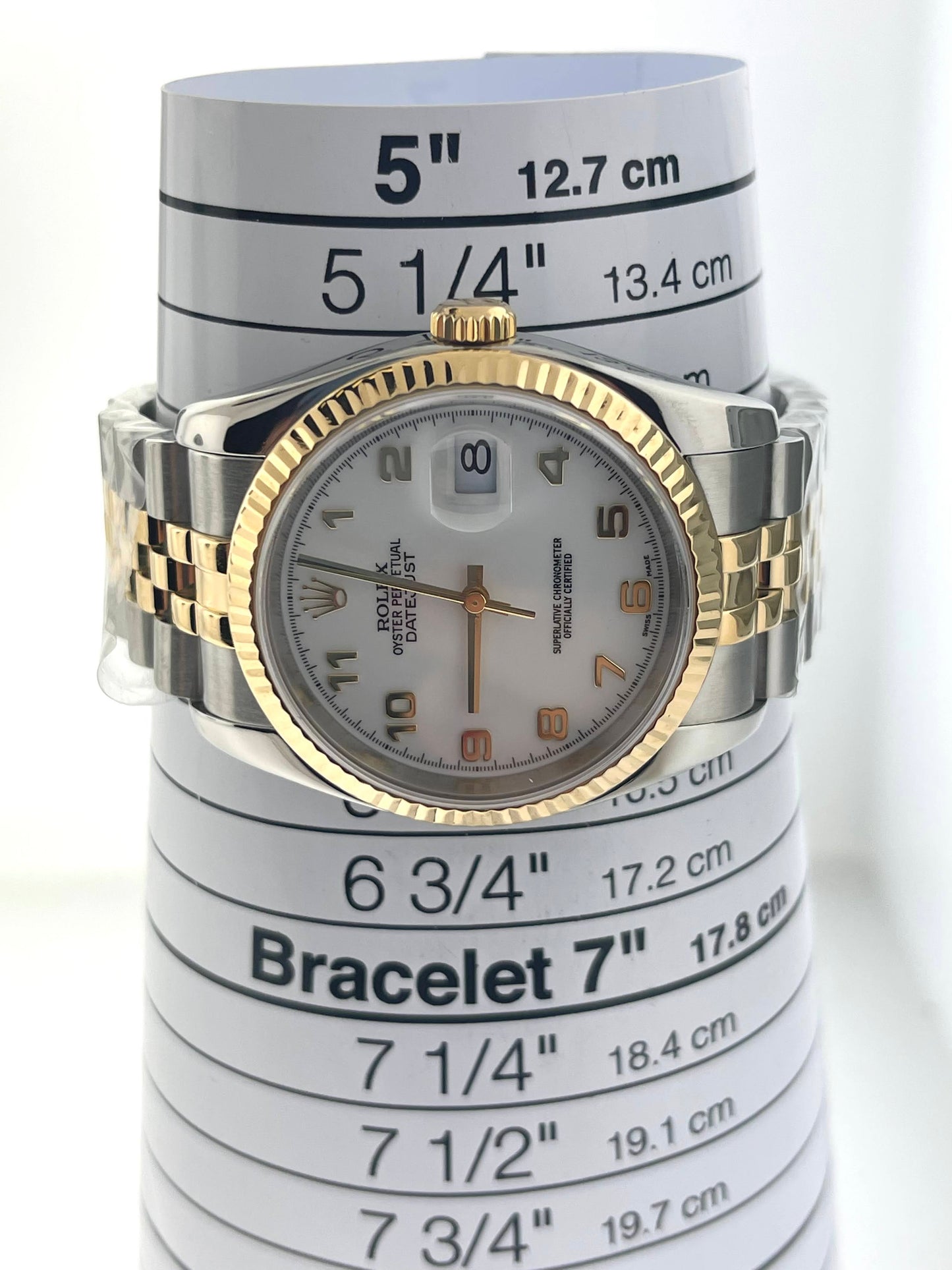 2005 Rolex Datejust 116233 White Dial Two Tone  Jubilee Bracelet No Papers 36mm