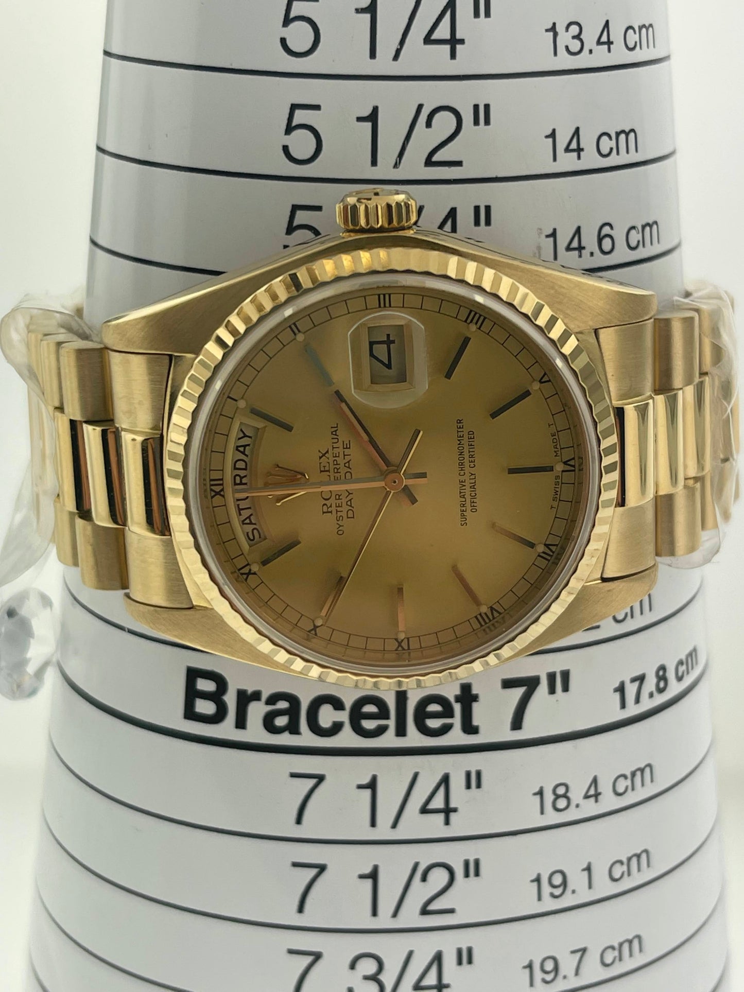 1983 Rolex Day-Date 18038 Champagne Dial President Bracelet No Papers 36mm