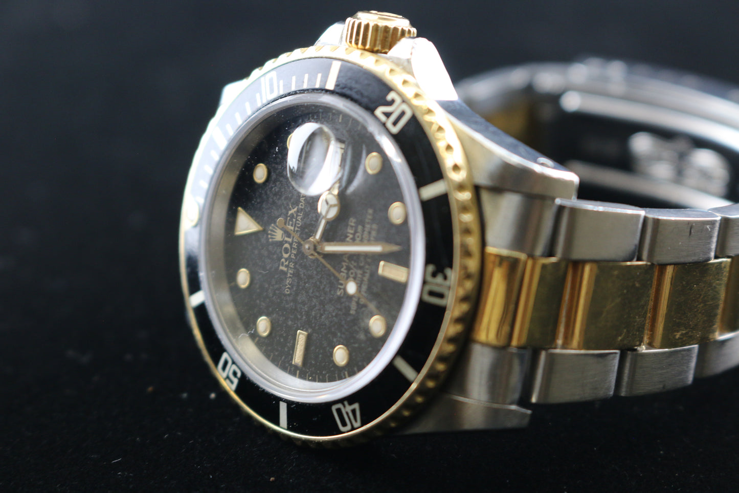 1987 Rolex Submariner 16803 Black Dial Two Tone Oyster With Papers 40mm