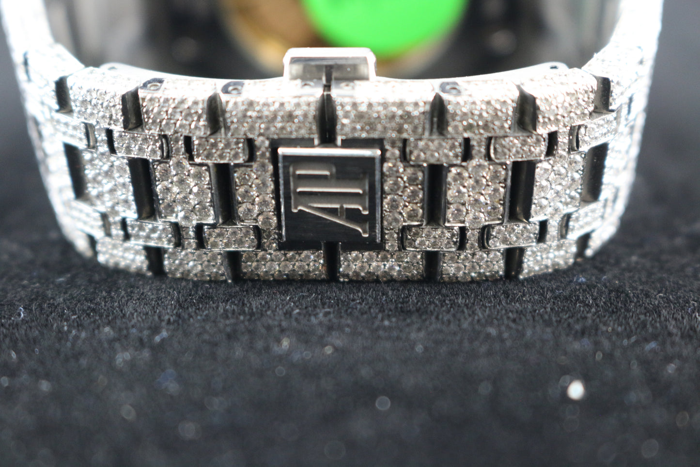 2018 Audemars Piguet Royal Oak 15400 Custom Paved Diamond Dial No Papers 41mm