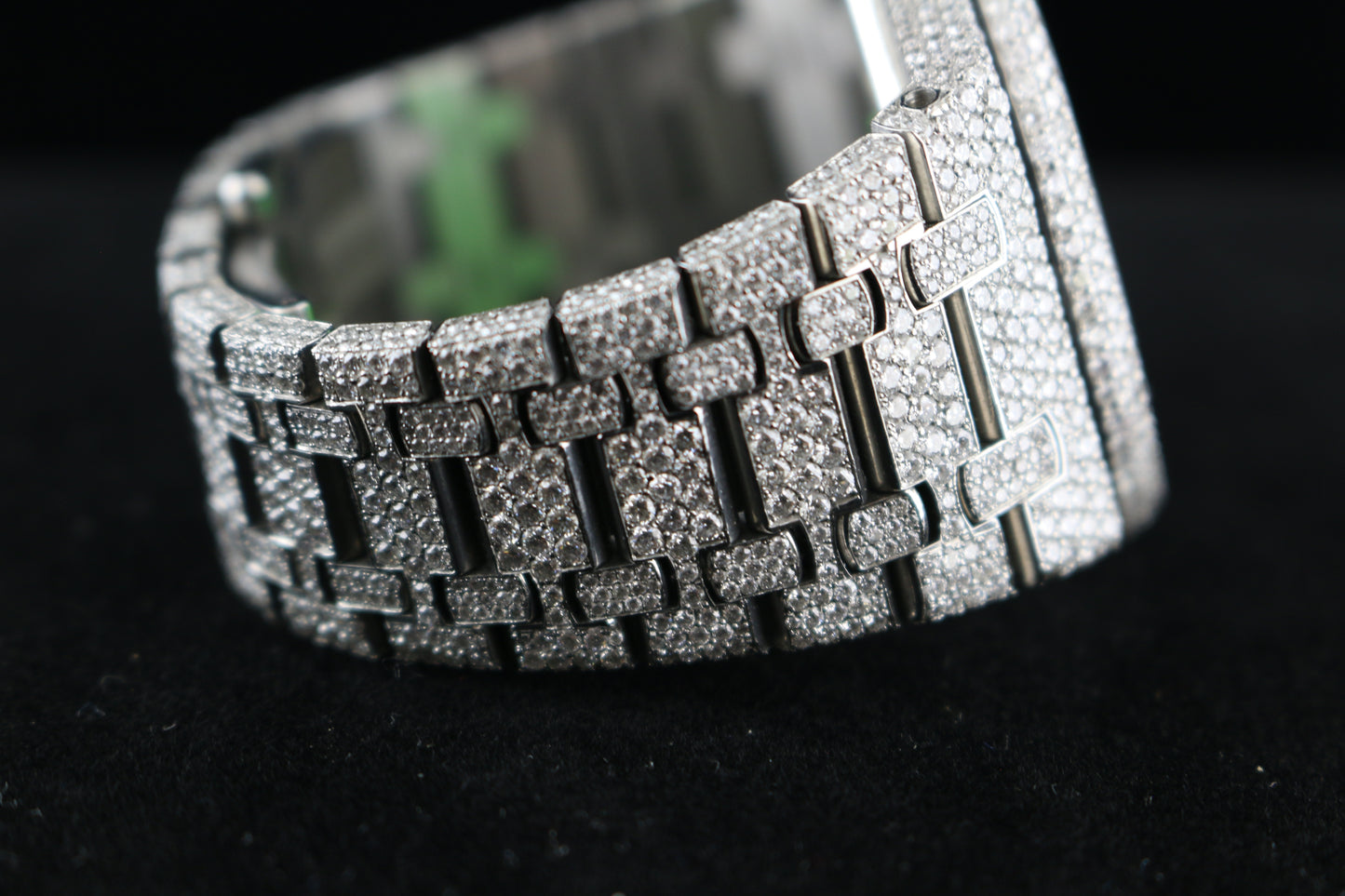 2018 Audemars Piguet Royal Oak 15400 Custom Paved Diamond Dial No Papers 41mm