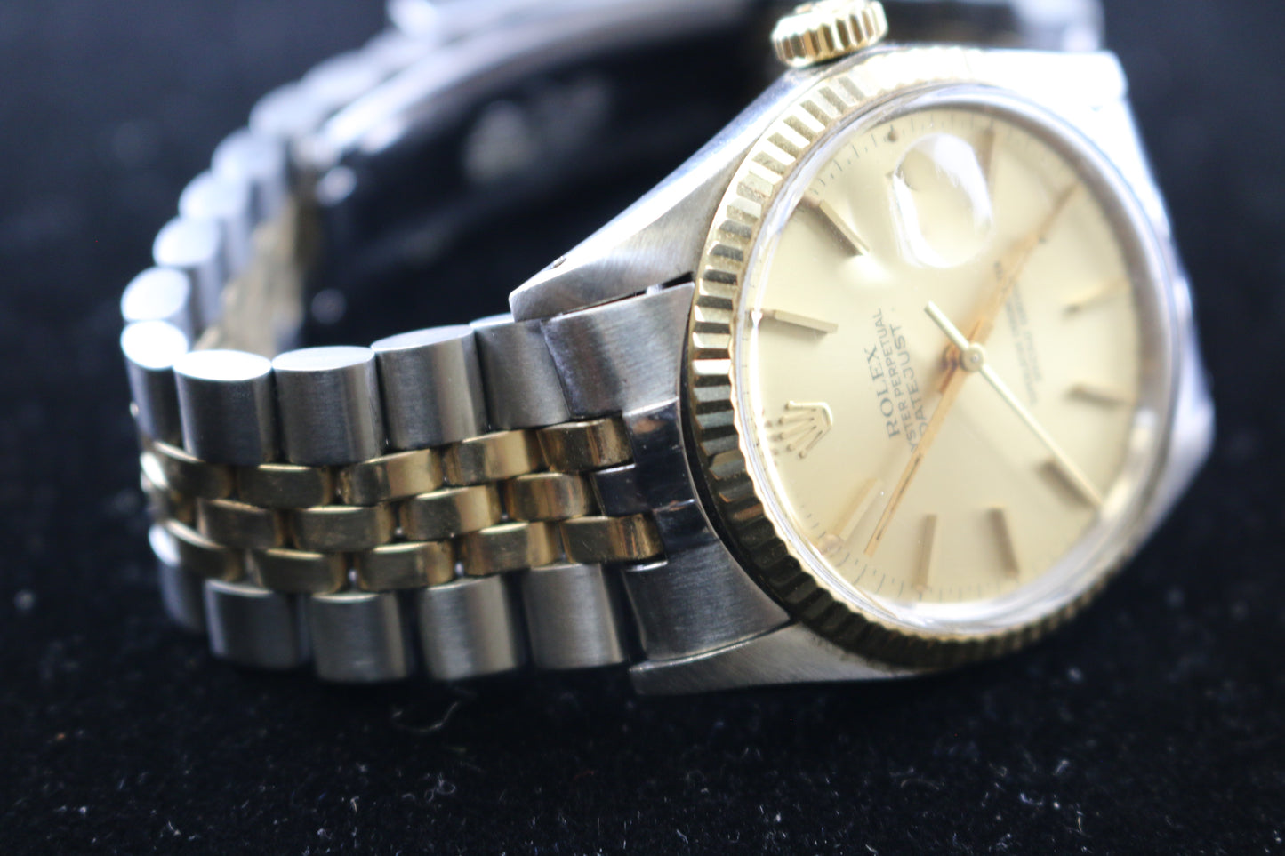 1981 Rolex Datejust 16013 Champagne Dial Two Tone Jubilee No Papers 36mm