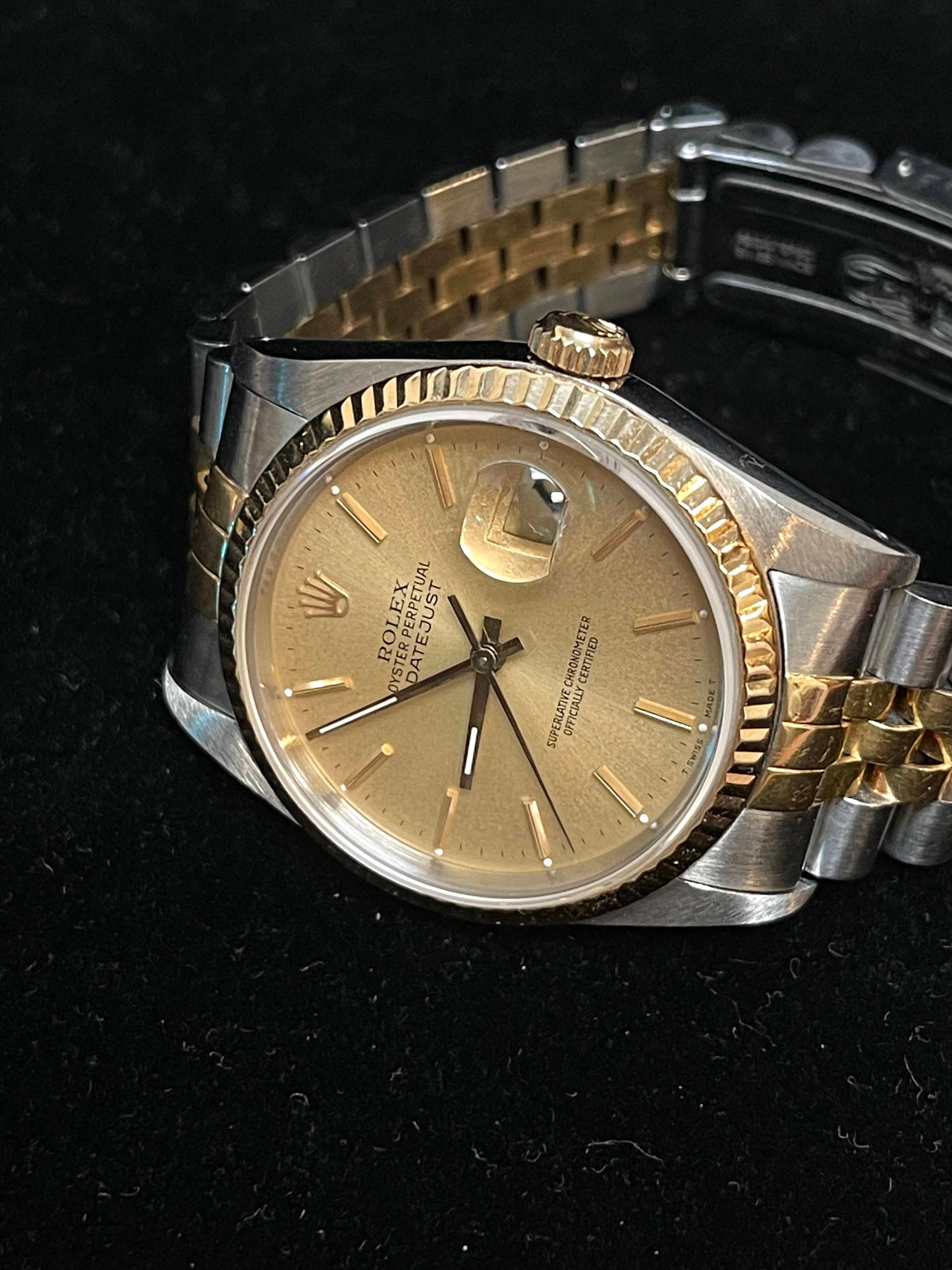 1989 Rolex Datejust 16233 Champagne Dial Two Tone Jubilee No Papers 36mm