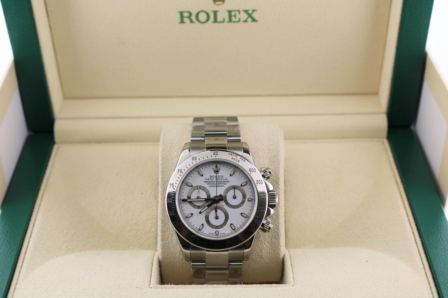 2006 Rolex Daytona 116520 White Dial Oyster Bracelet No Papers 40mm