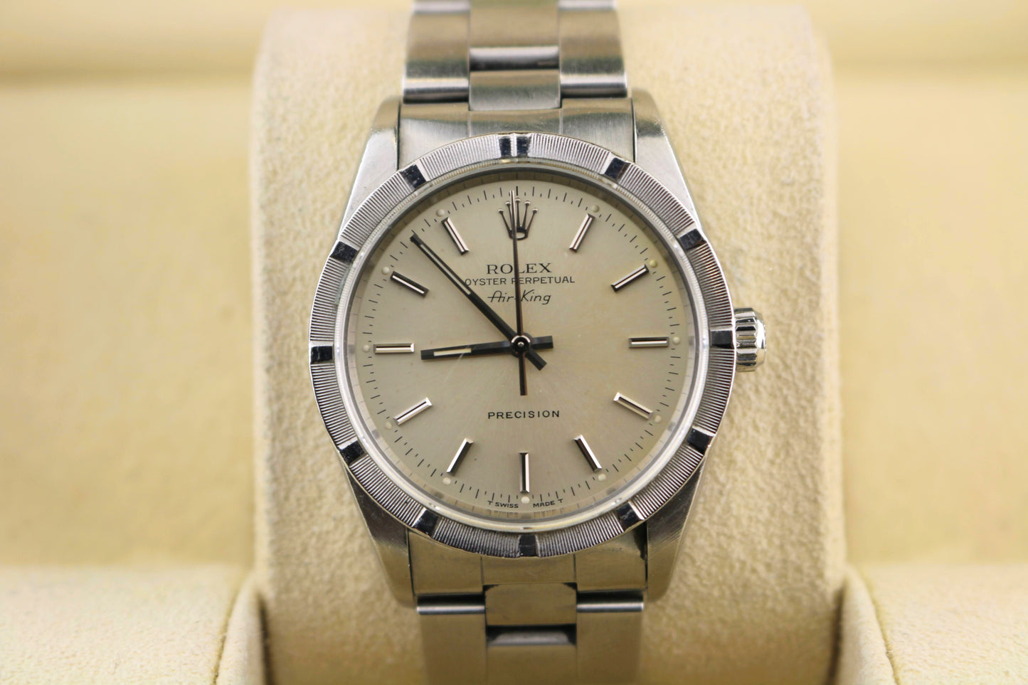 1995 Rolex Air-King 14010 Silver Dial Oyster Bracelet No Papers 34mm