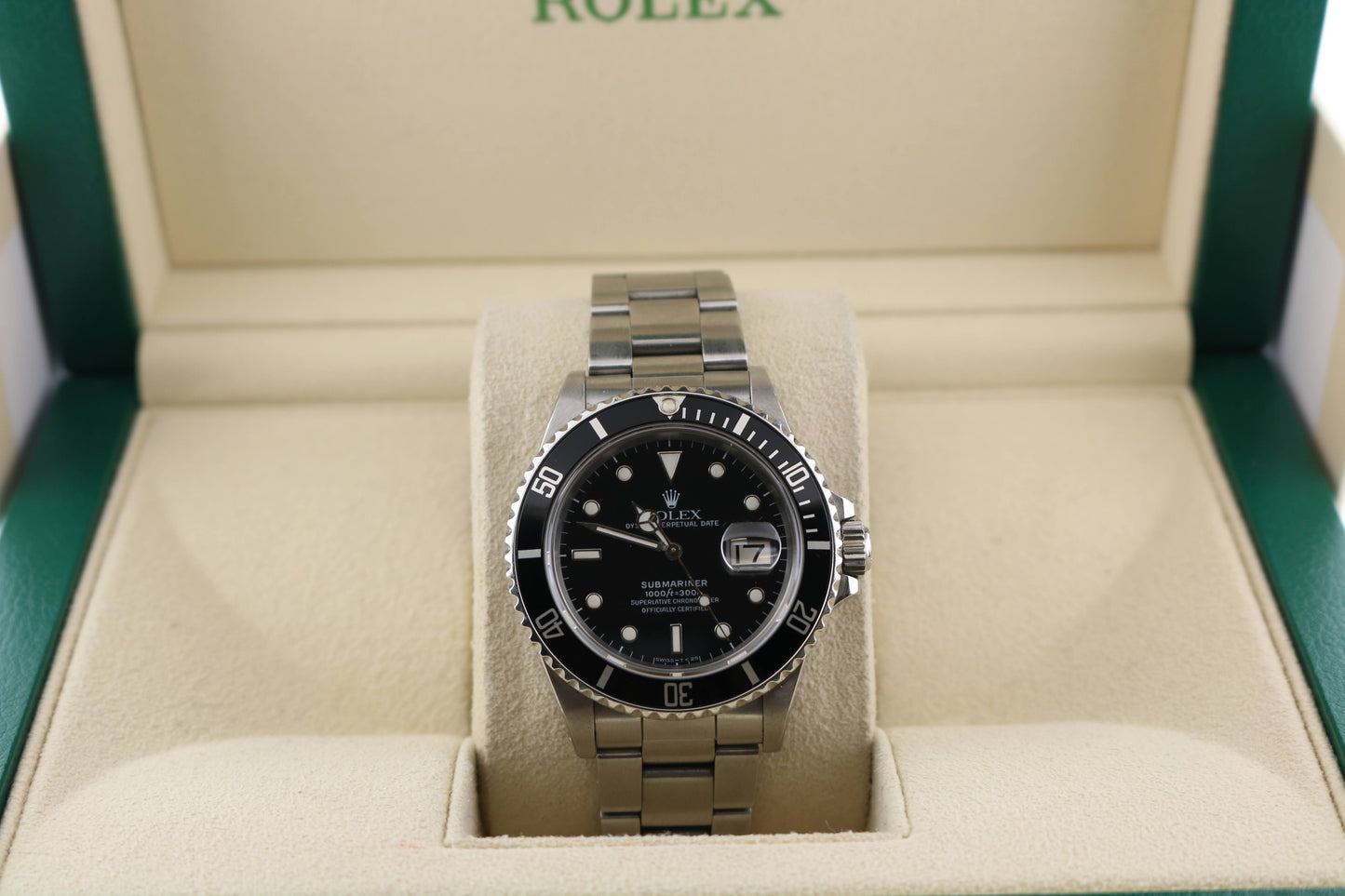 1987 Rolex Submariner 168000 Black Spider Dial SS Oyster No Papers 40mm