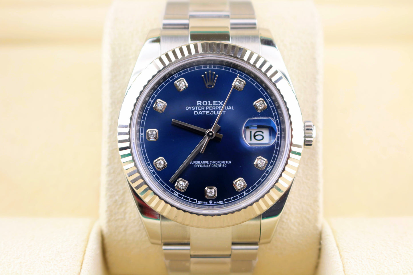 2021 Rolex Datejust 126334 Blue Diamond Dial SS Oyster No Papers 41mm
