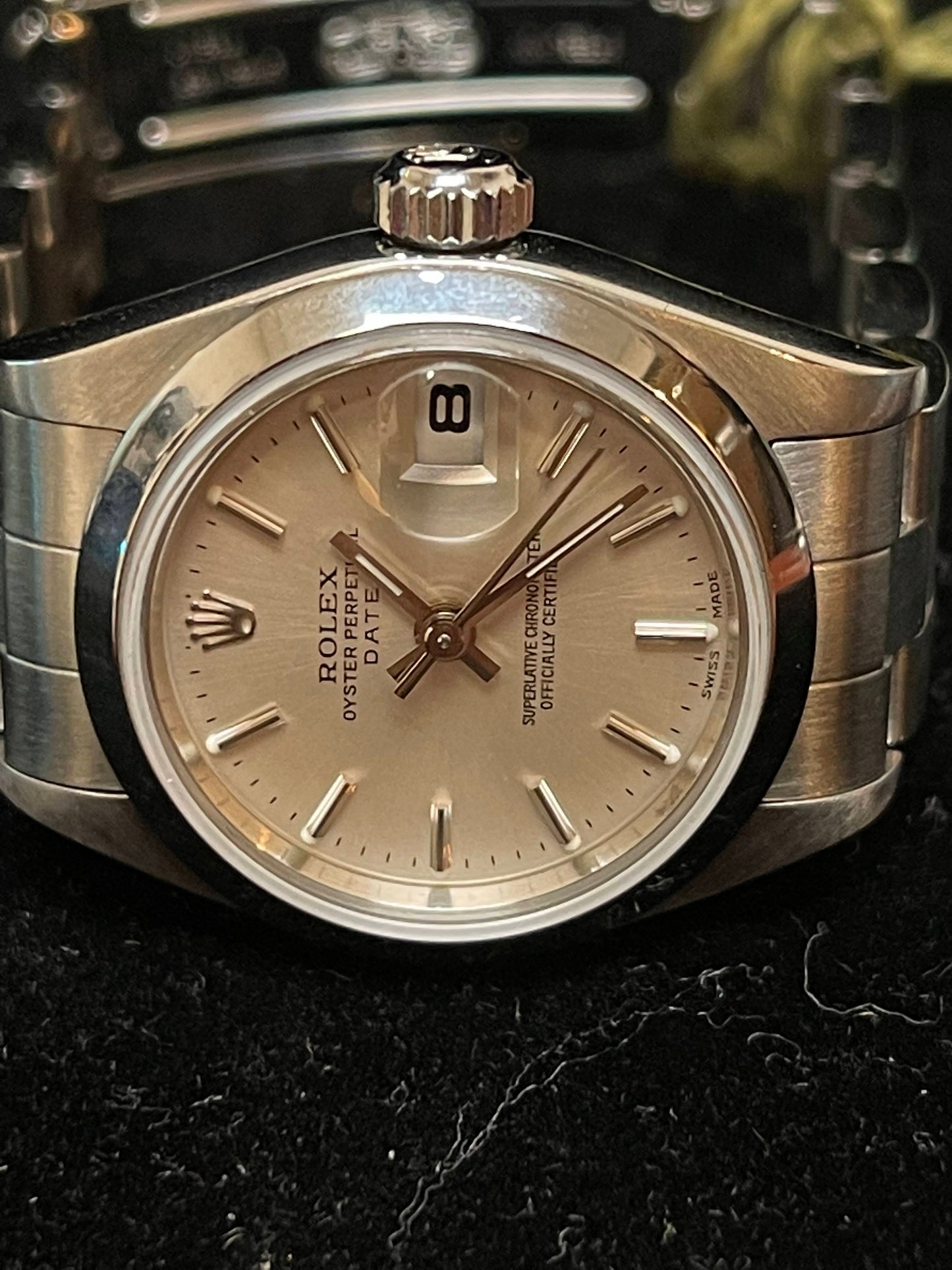 2001 Rolex Ladies Date 79160 Silver Dial Oyster Bracelet With Papers 26mm