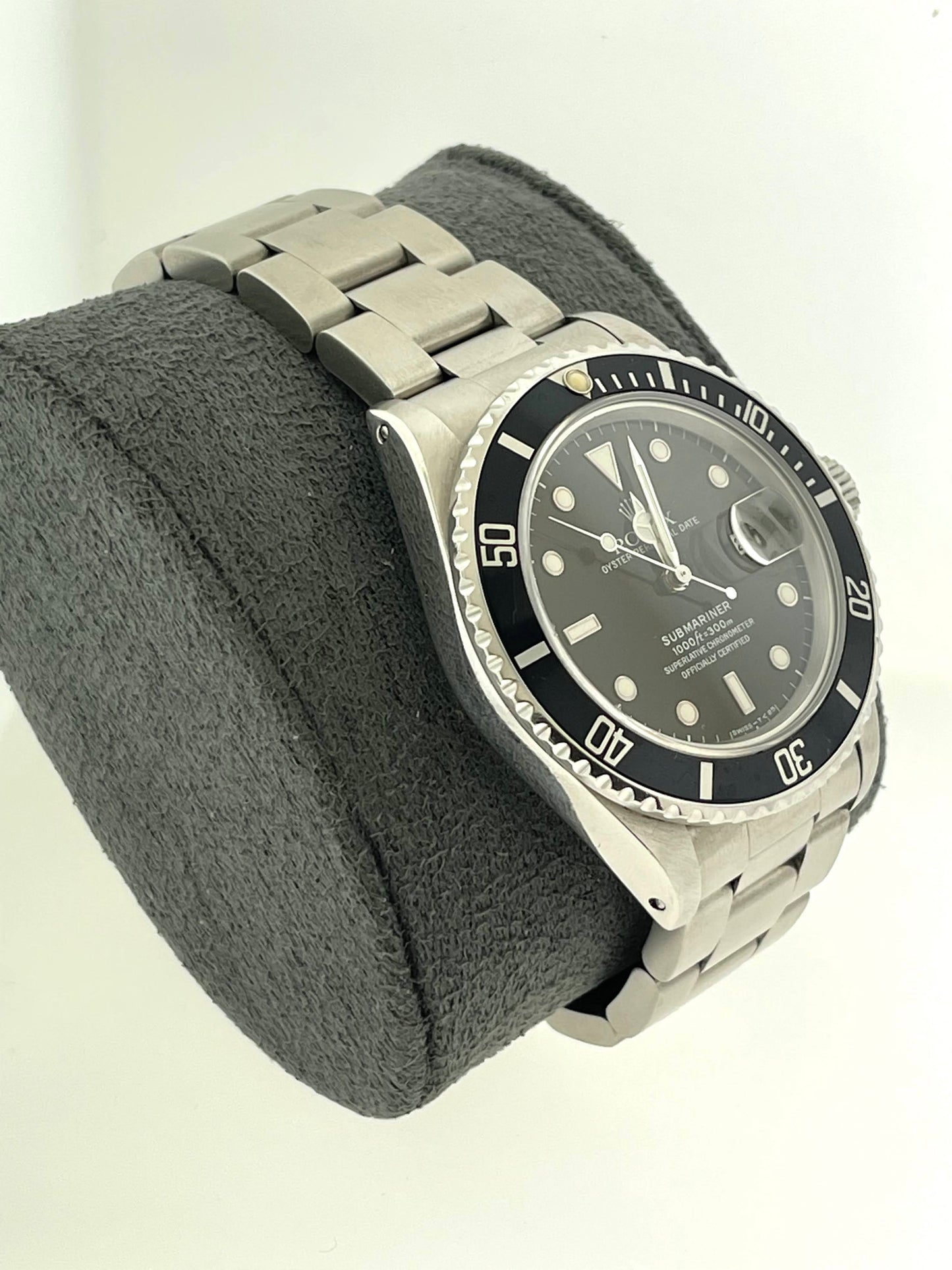 1988 Rolex Transitional Submariner 168000 Black Dial No Papers 40mm