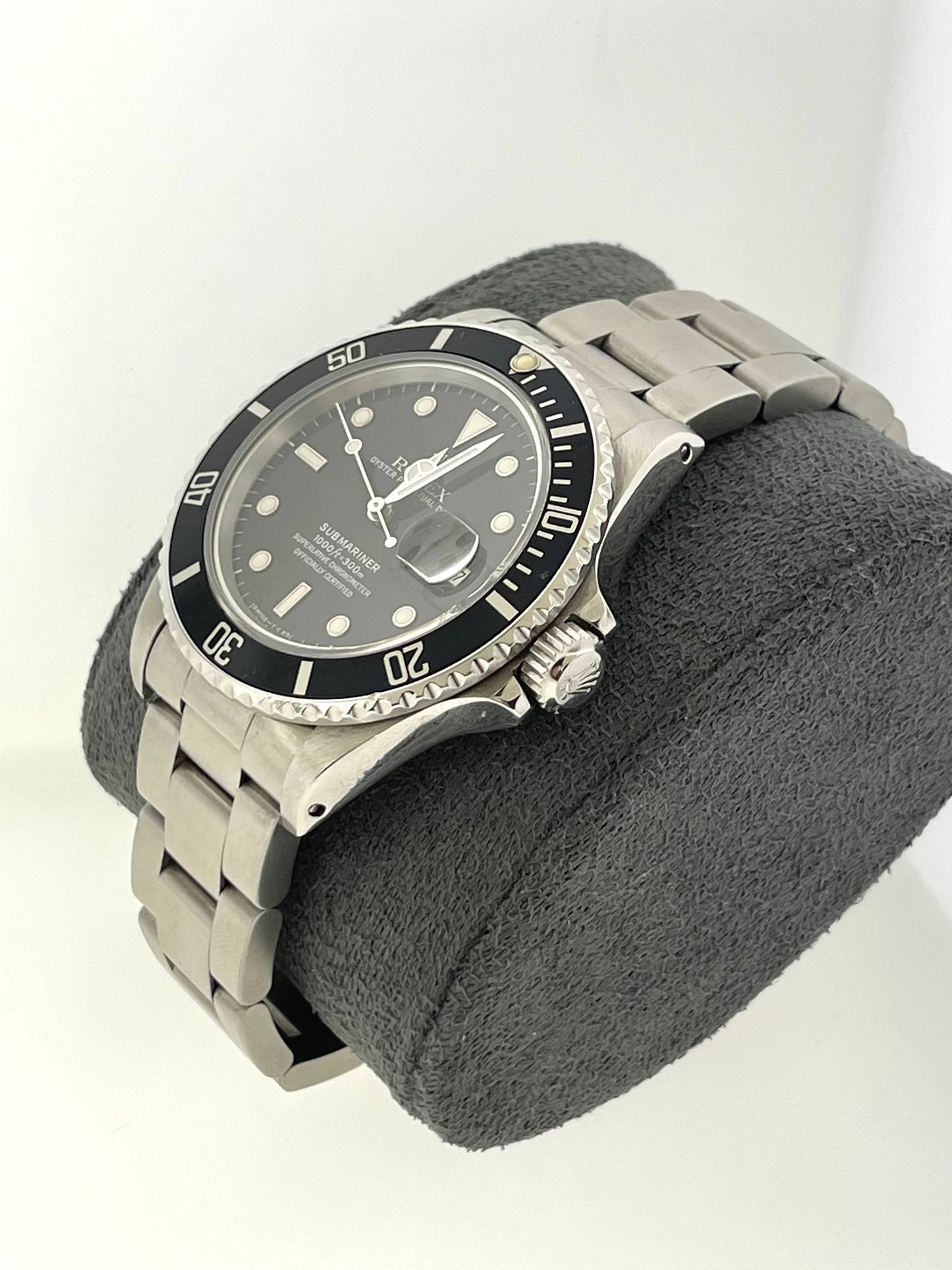 1988 Rolex Transitional Submariner 168000 Black Dial No Papers 40mm