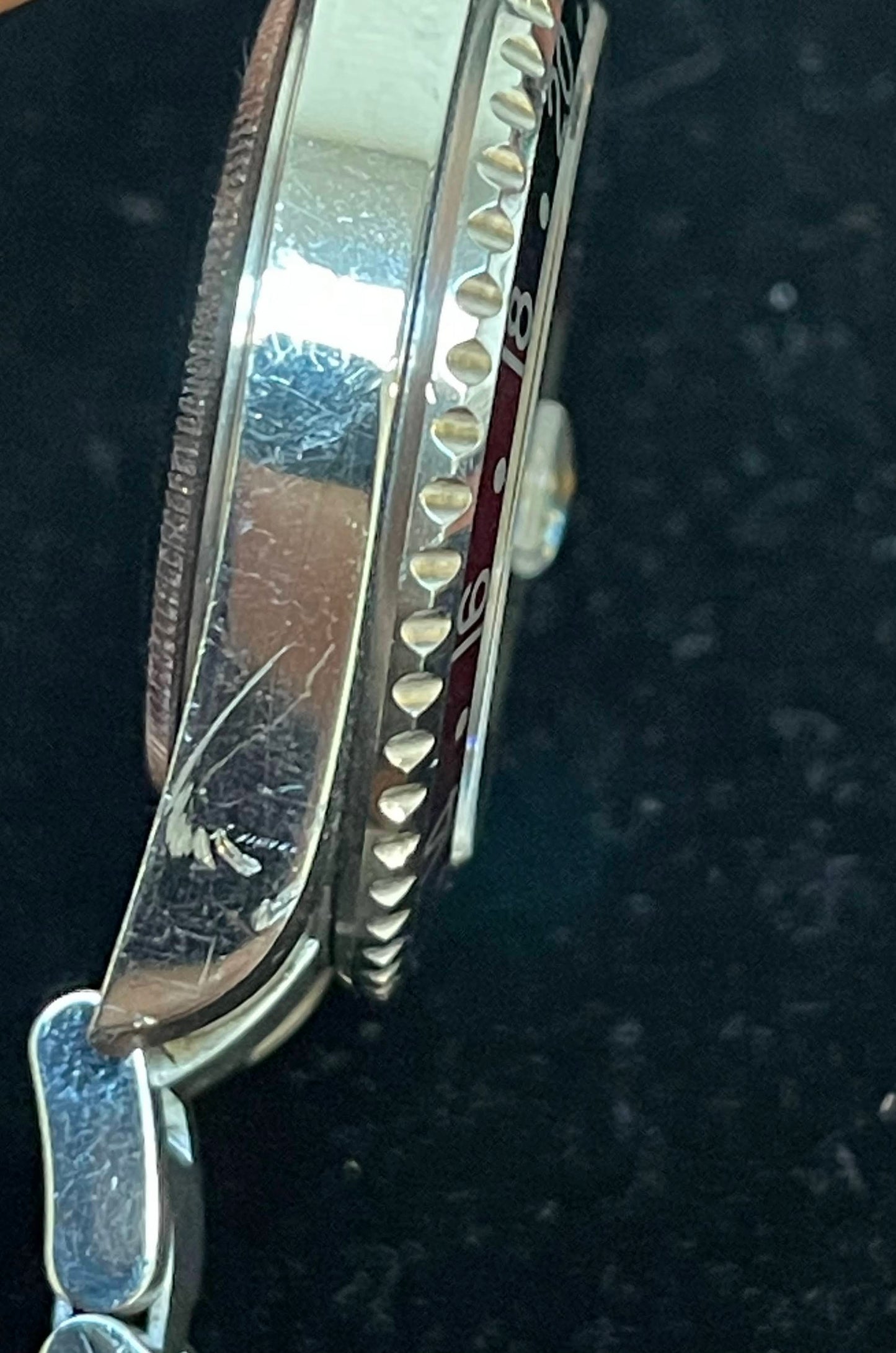 Rolex 2009 GMT-Master II 16710 Unpolished Error Coke Dial D Serial Complete 40mm