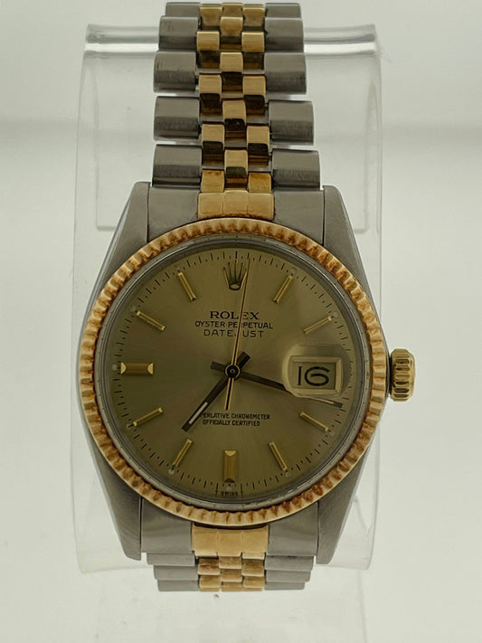 1981 Rolex Datejust 16013 Champagne Dial No Papers 36mm