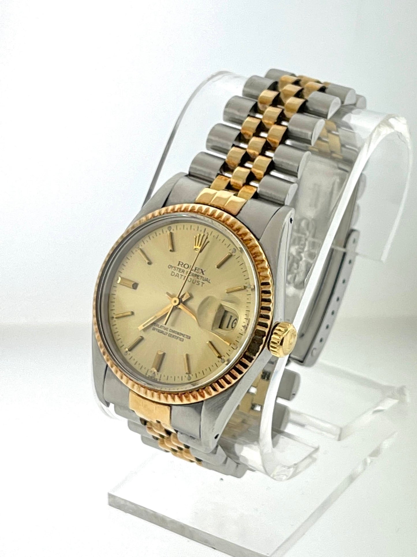 1981 Rolex Datejust 16013 Champagne Dial No Papers 36mm