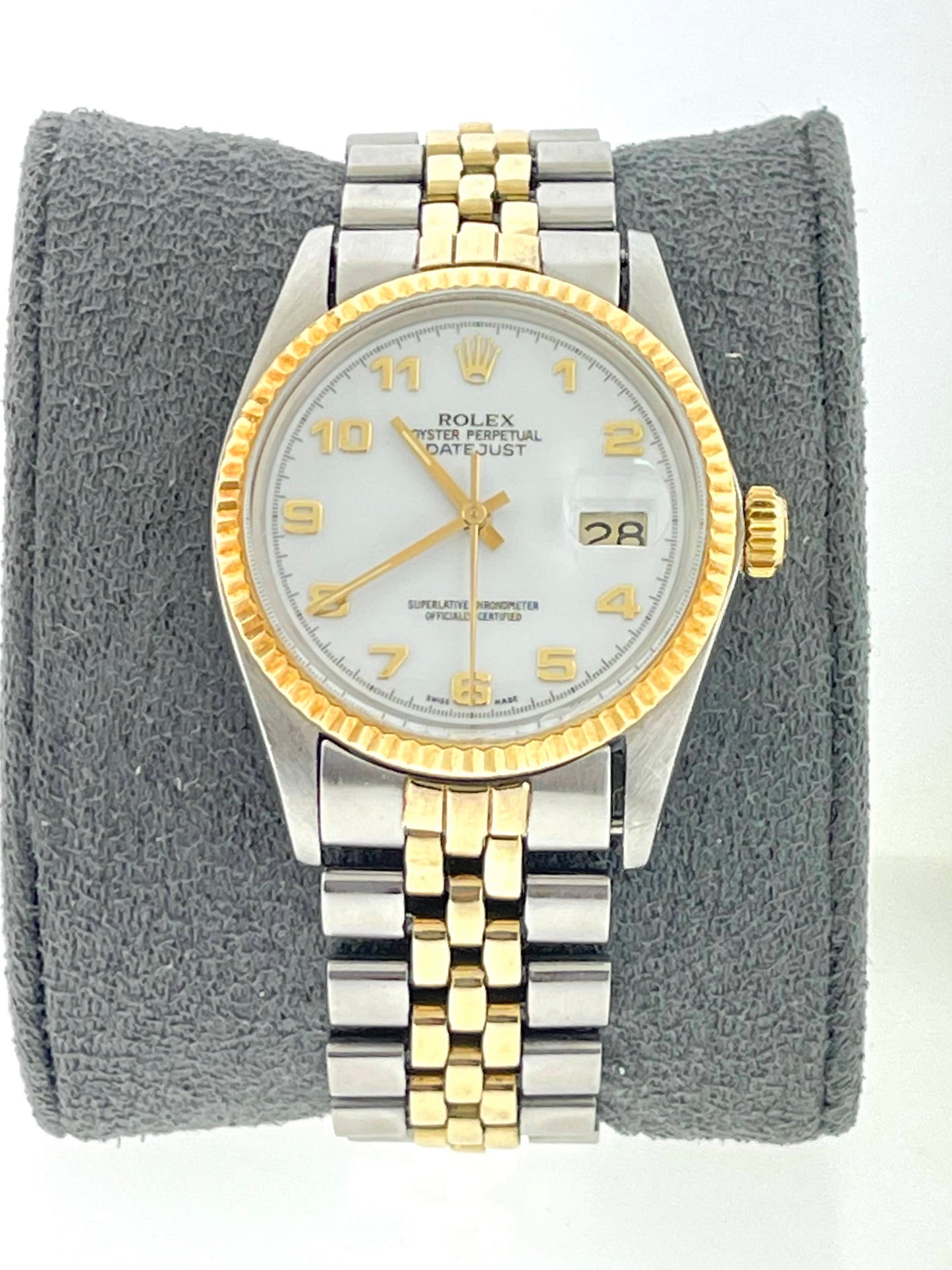 1985 Rolex Datejust 16013 White Dial Jubilee Bracelet No Papers 36mm