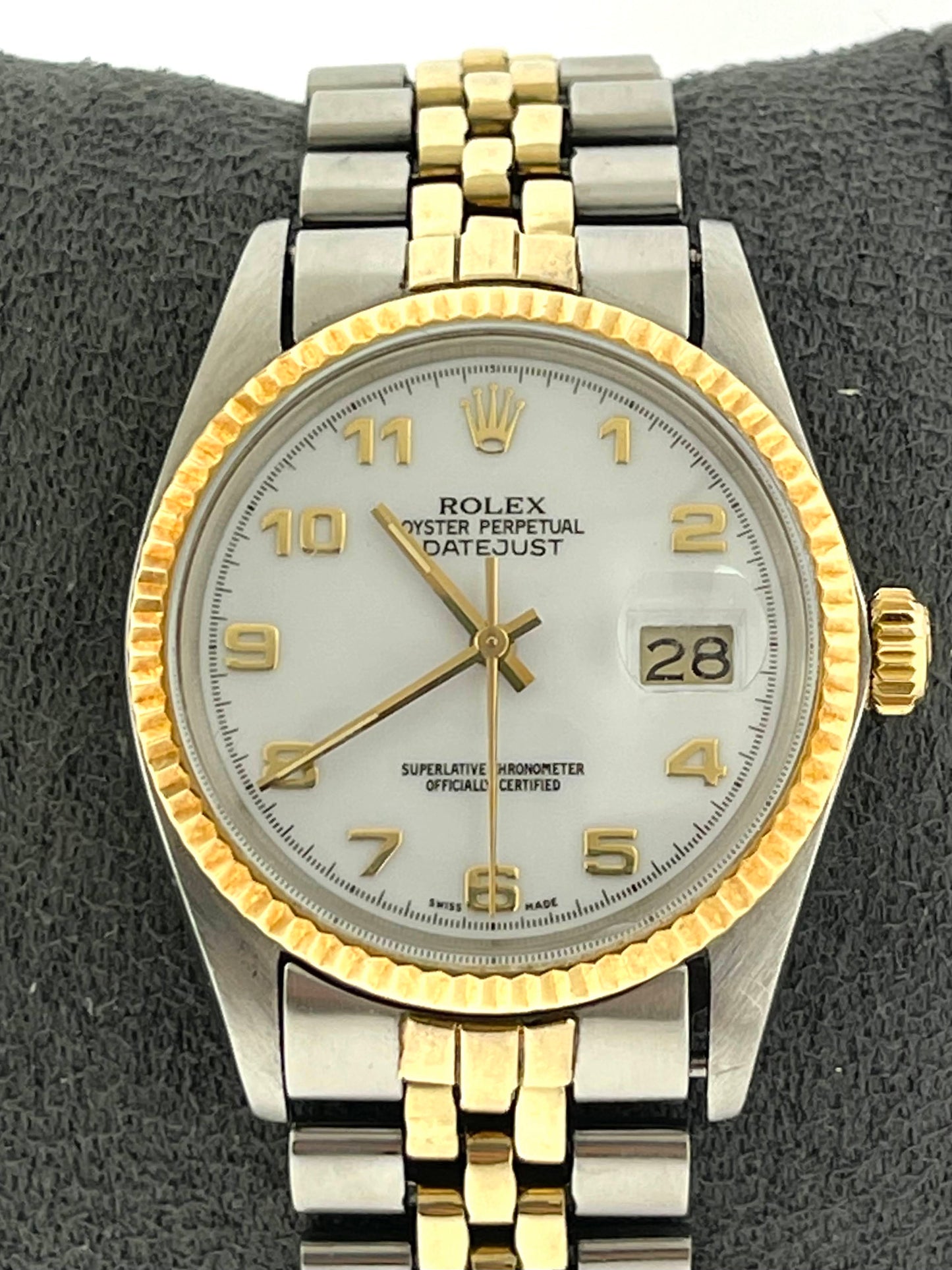 1985 Rolex Datejust 16013 White Dial Jubilee Bracelet No Papers 36mm