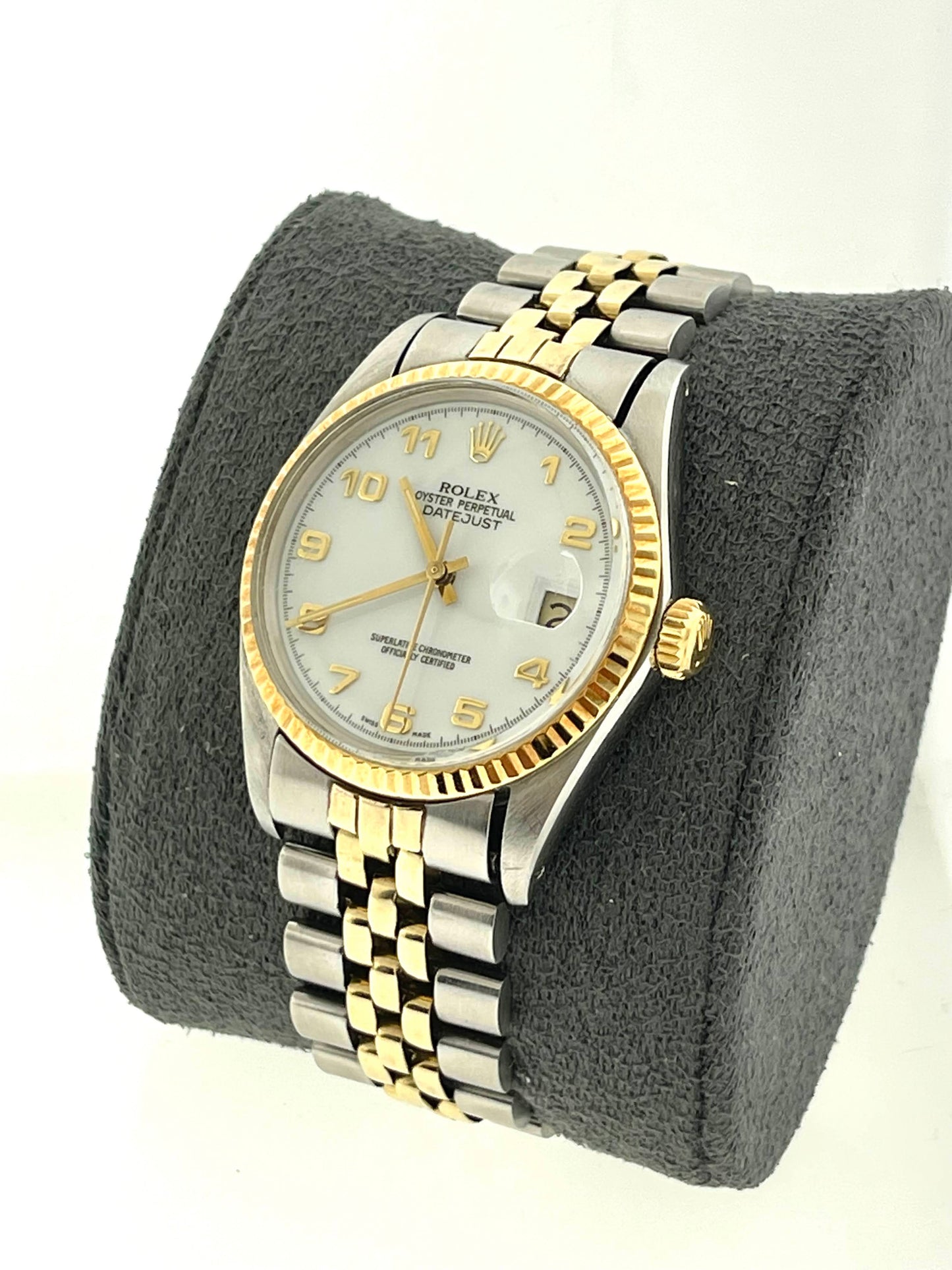1985 Rolex Datejust 16013 White Dial Jubilee Bracelet No Papers 36mm