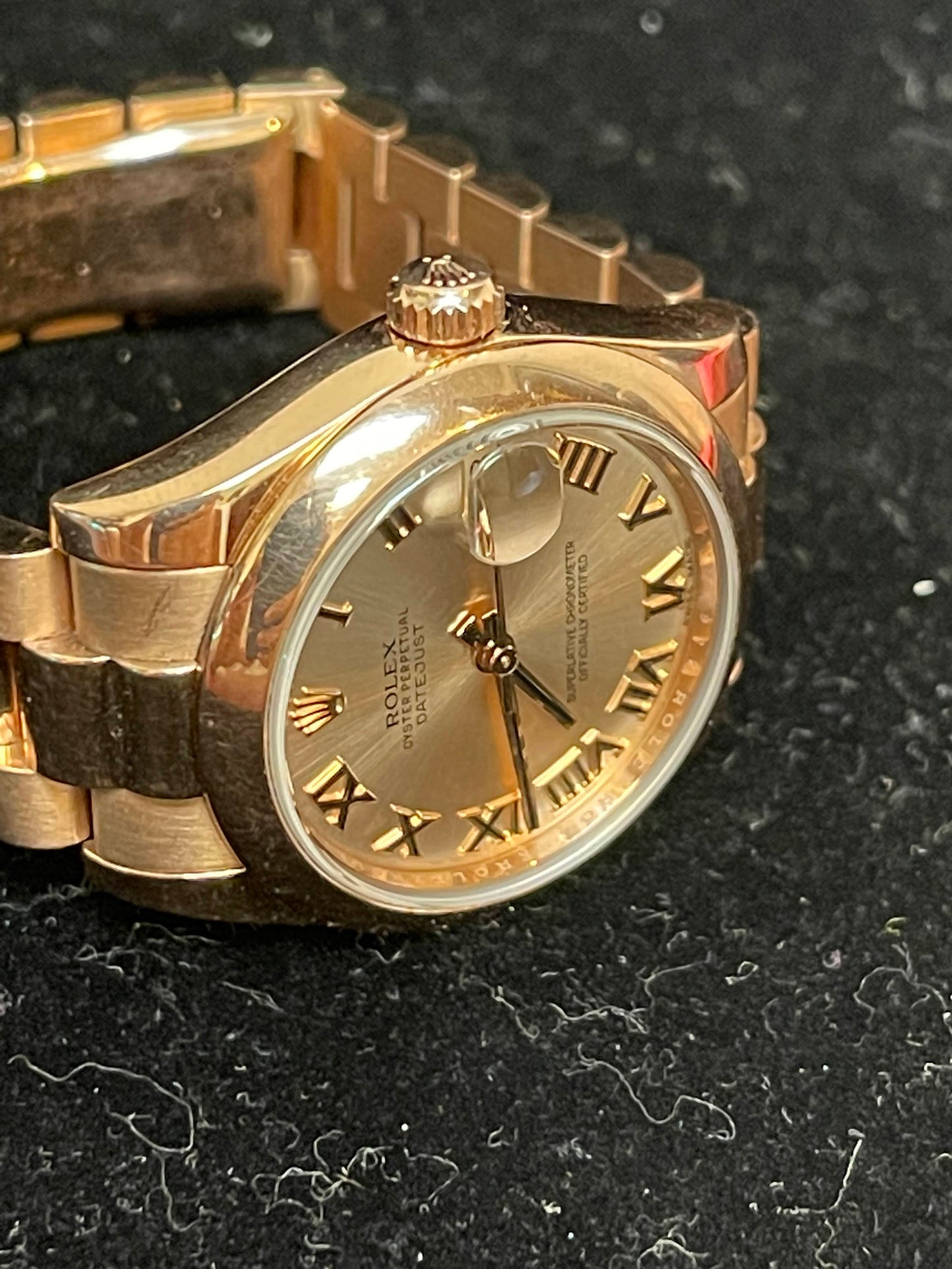 2020 Rolex Midsize Datejust 178245 Pink Dial Rose Gold President No Papers 31mm