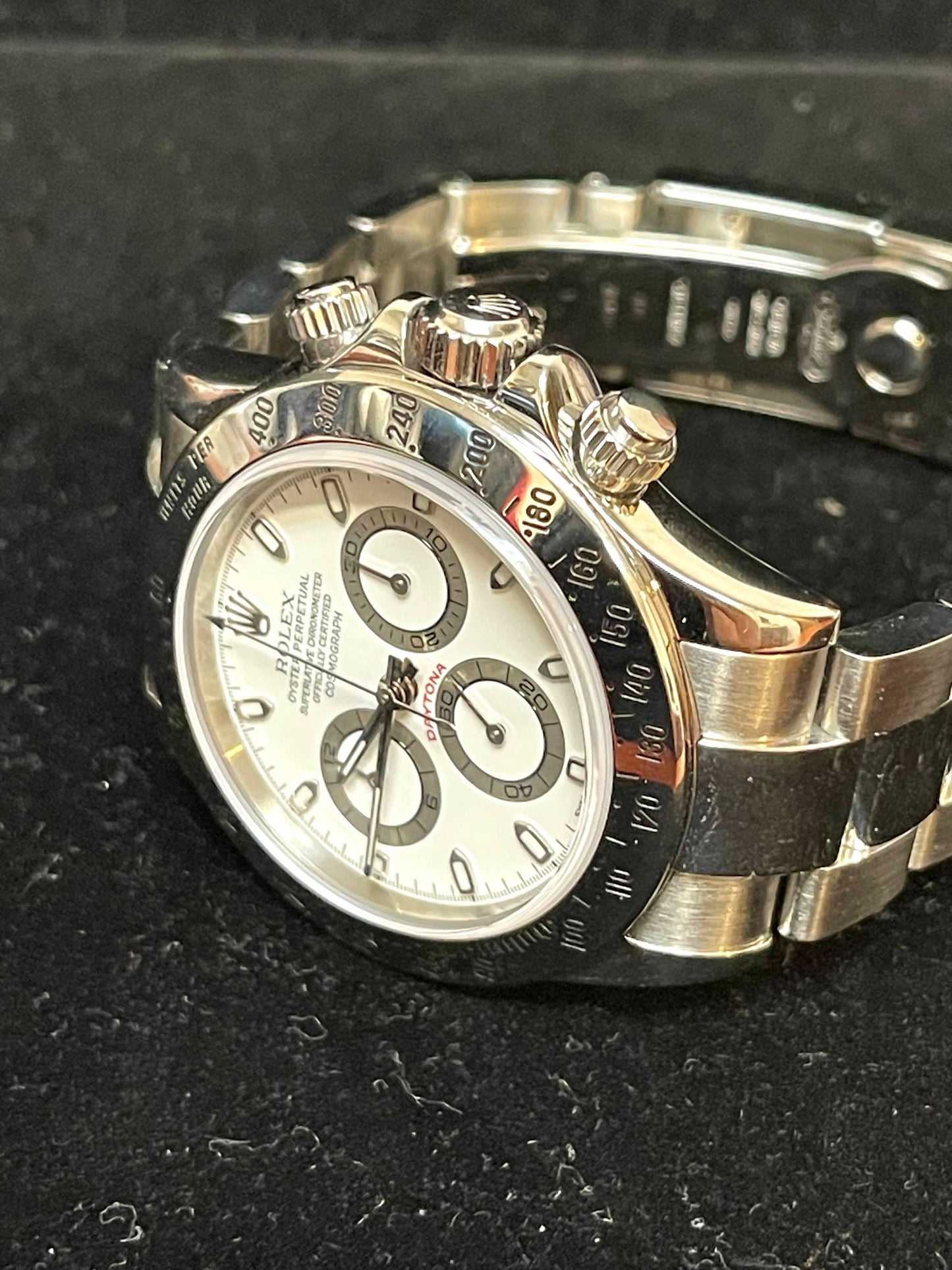 2003 Rolex Daytona 116520 White Dial SS Oyster With Papers 40mm