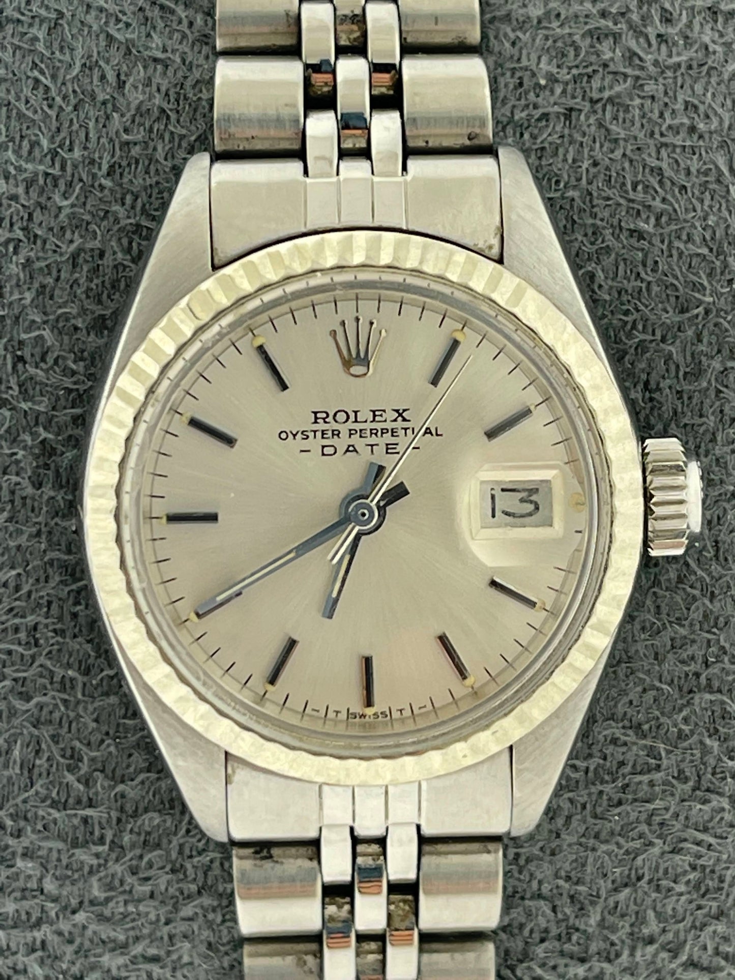 1978 Rolex Ladies Date 6917 Silver Dial Jubilee No Papers 26mm