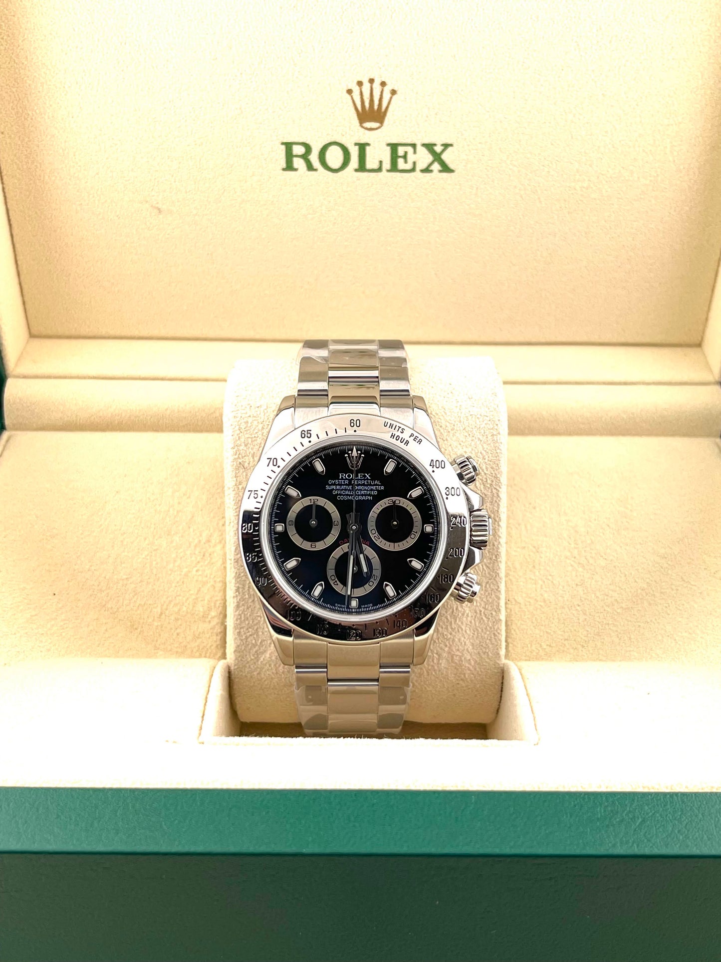 2007 Rolex Daytona Cosmograph 116520 Black Dial Stainless Steel No Papers 40mm