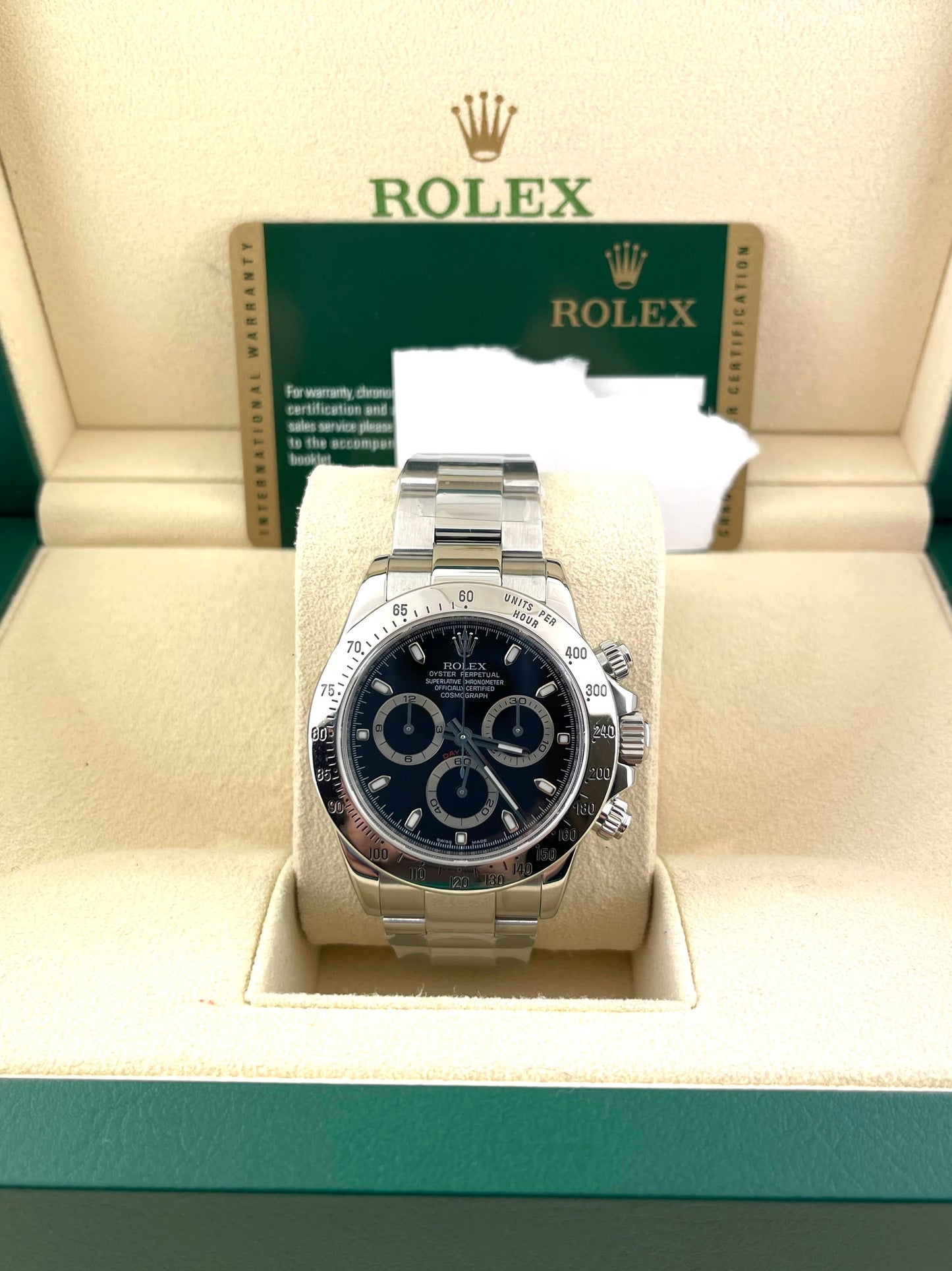 2009 Rolex Daytona Cosmograph 116520 Black Dial W/Boxset And Papers 40mm